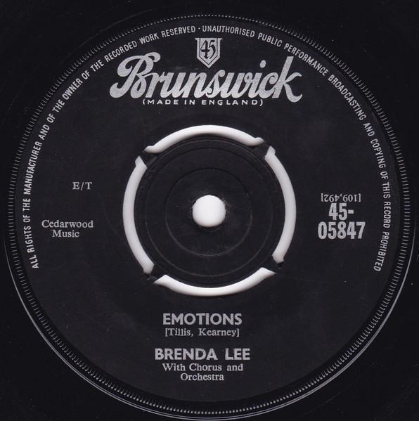 7-Zoll-Schallplatte BRENDA LEE Emotions Im Learning About Love 4505847 Brunswick 1961 UK Pop Gebraucht