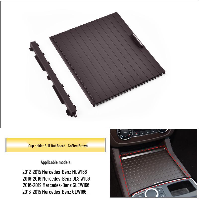 Mercedes-Benz W166 Getränkehalterabdeckung Rollo für ML320, GL, GLS, GLE