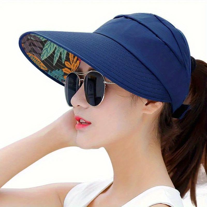 High qualityWomen Wide Protection Visor Sun Hat, -Lightweight Breathable Foldable Beach Hat for Outdoor Sport Cycling Drive