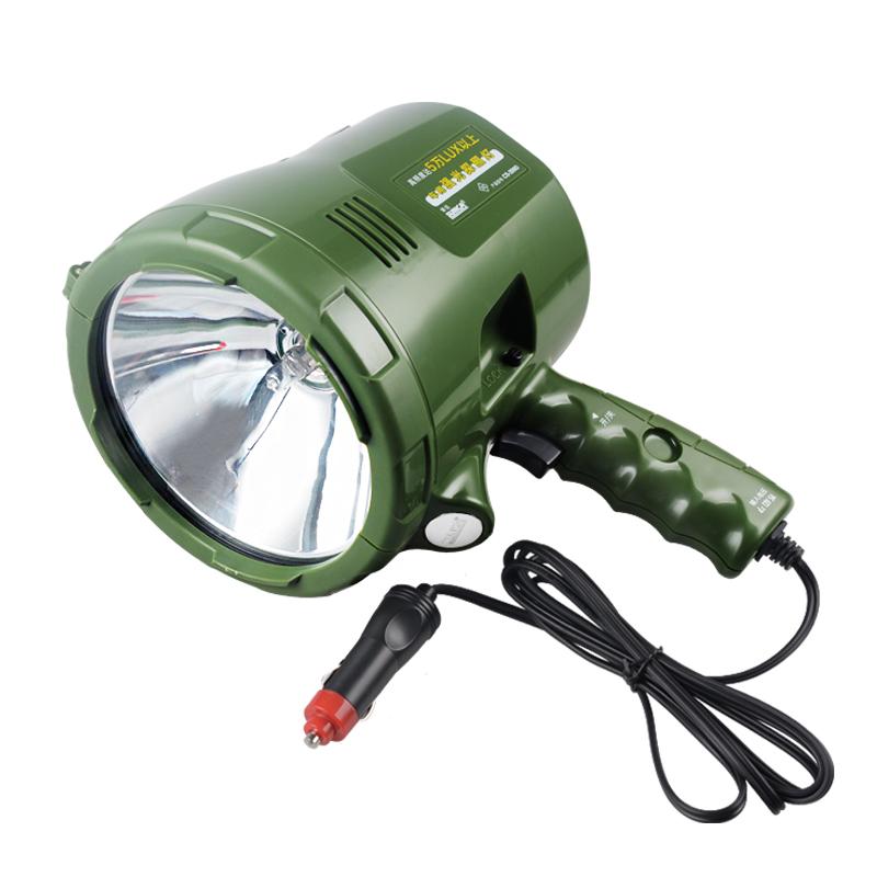 209D Externe 12V Halogen Lampe Außen Starke Beleuchtung Taschenlampe 65W Gelb Halogen Handheld Suchscheinwerfer