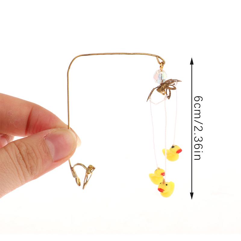 1:12 Dollhouse Miniature Baby Bed DIY Simulated Wooden Crib Baby Doll Cradle Bed Furniture Model for Dollhouse Room