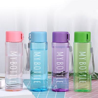 Large Capacity Sports Water Cup Men Women Summer Outdoor Portable Plastic Water Bottle Coffee Juice Cup Water Bottle 500ml