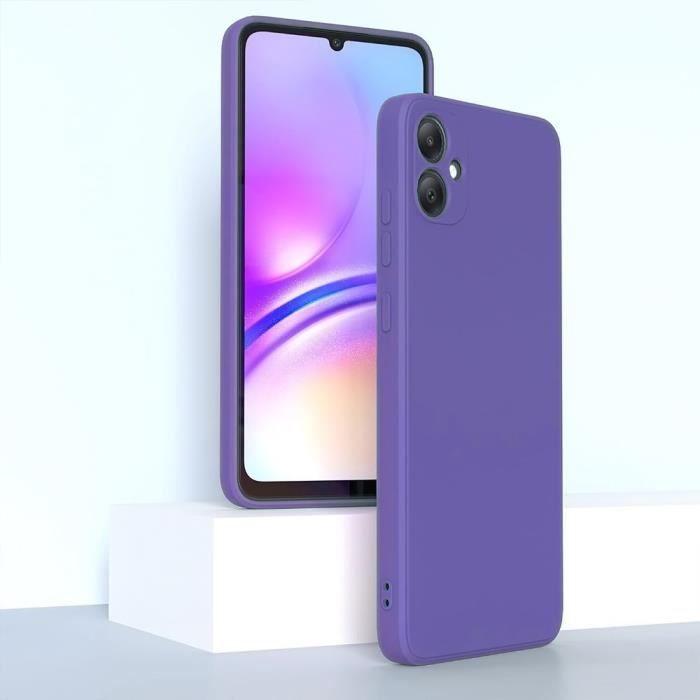 Coque Silicone - Samsung - Galaxy A05 - Ultra Slim - Protection Anti-Rayures - Violet Foncé