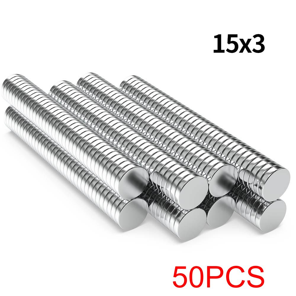 Super Strong Neodymium Magnet N35 NdfeB Permanent Magnetic imanes Round Powerful Magnets Refrigerator 15x1 15x2 15x3 15x4 15x5