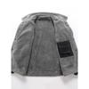 Spring and Autumn New Men's Jacket, Velvet Cotton Tooling Casual Jacket Men's Coat