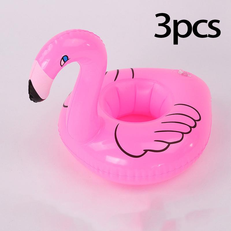 Air Mattresses for Cup Inflatable Flamingo Drinks Cup Holder Pool Floats Bar Coasters Floatation Devices Cute Toy Drink Holder