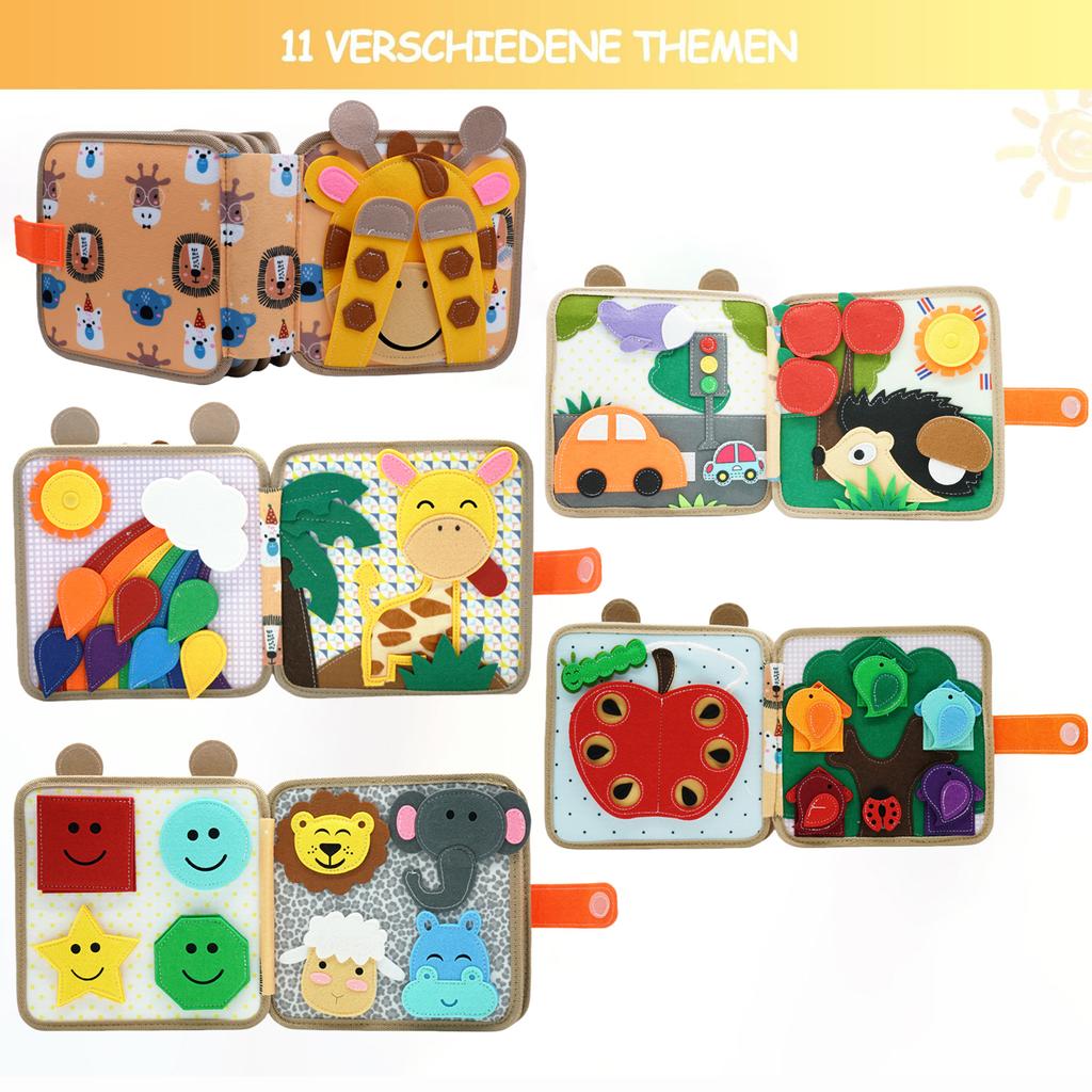 Toys Educational Toys Baby Toy Soft 3D Cloth Book First Book Montessori Infant Early color Cognitive Learning Basic Life Skills