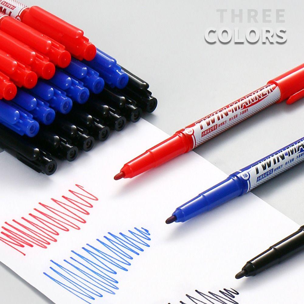Waterproof Felt Tip Pens Plastic Dual Tip Brush Pen High Quality Dual Side Marker Pens