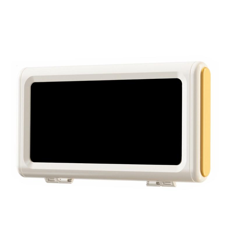 

Настенные держатели для телефона в ванную без сверления с чувствительным сенсорным управлением, полка для хранения для большинства моделей смартфонов белый