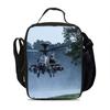 Helicopter Ice Bag Compact and Large Capacity New Mechanical Printed Campus Boys and Girls Best Birthday Gifts for School
