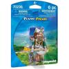 Playmobil - Knights - Playmobil Friends - Wolf Warrior with Armor, Sword, Axe, and Wolf Helmet