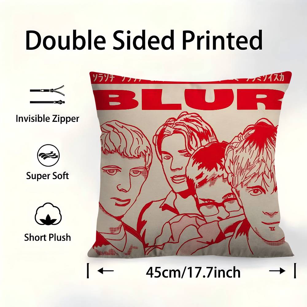 

Band Musik Rapper B-Blur Cushion Cover 30x50 Polyester Sofa Cushions Decorative Throw Pillows Home Decoration Pillowcover 30cmx30cm