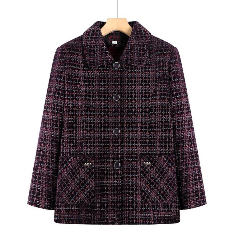 Autumn coat new woolen autumn and winter plush thickened top clothes