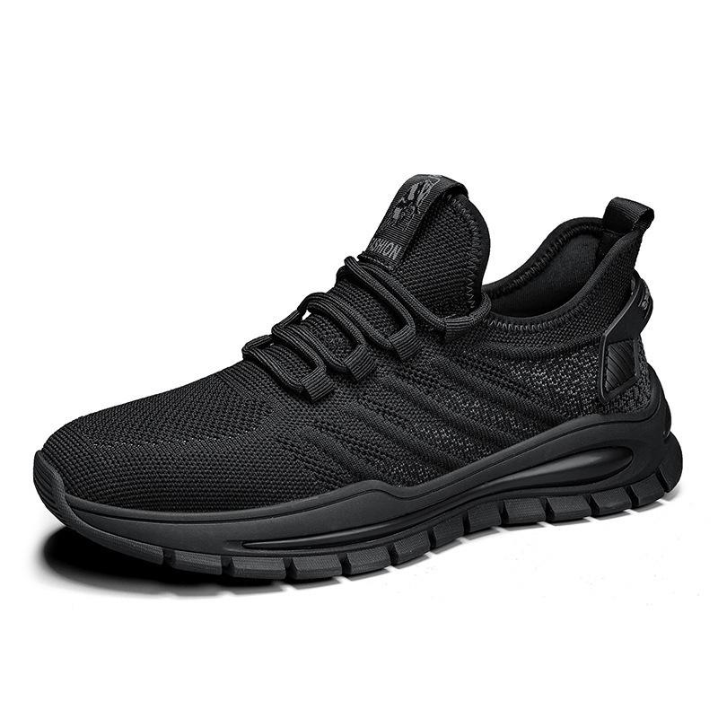 Men's Shoes Autumn Fashion Simple Men's Running Shoes Outdoor Daily Thick Sole Lightweight Mesh Breathable Sports Shoes