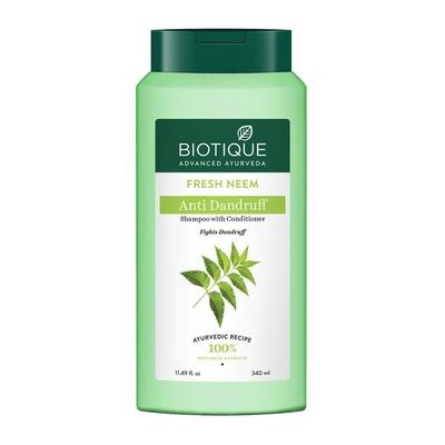 Anti-Dandruff Shampoo with Neem (340 Ml), Fresh Neem Anti Dandruff Shampoo with Conditioner,