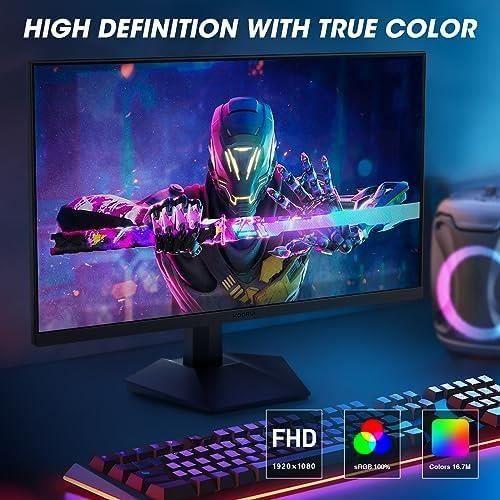 27 hüvelykes Gamer PC Monitor - KOORUI - FHD - 1ms - Adaptive Sync - HDMI/DisplayPort