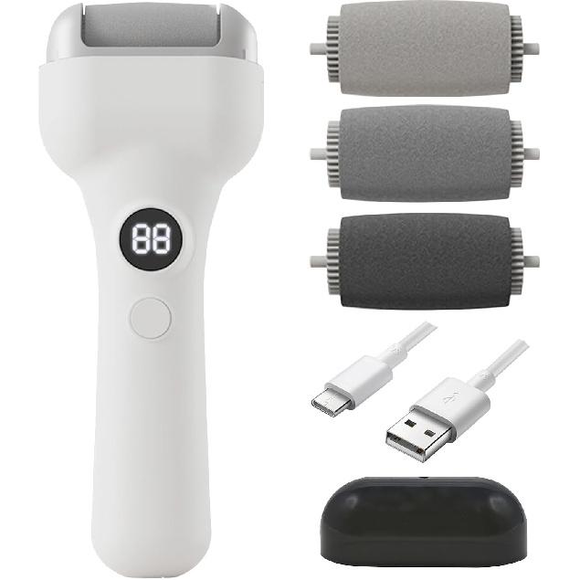 New electric foot grinder for home use to remove dead skin and calluses White