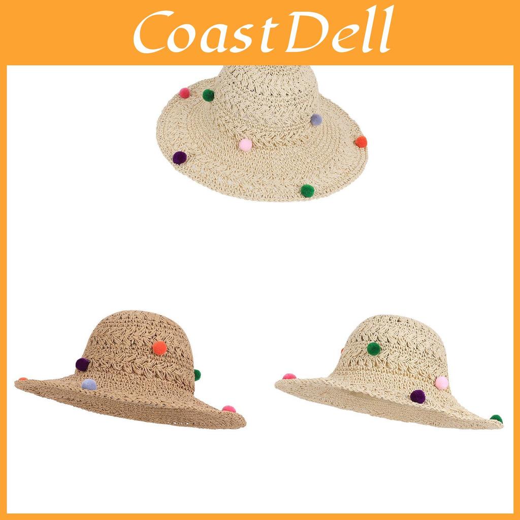 Summer Beach Straw Hat With Wide Brim And Adjustable Fit For Sun Protection And Fashion