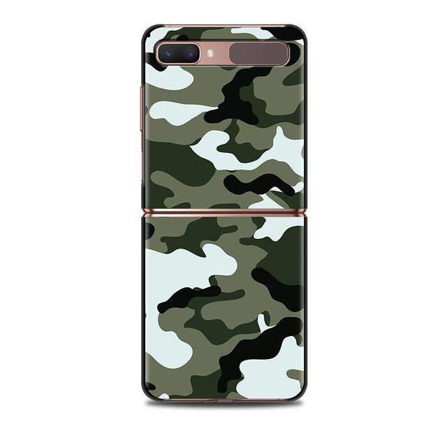 Smartphone Case For Samsung Galaxy Z Flip 3 5g Back Pc Cases Hard Capa Shell Hard Cover Fundas Camouflage Military Army