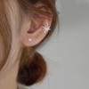 Zircon Starburst Ear Clip for Women: No-Pierce, Luxury Design