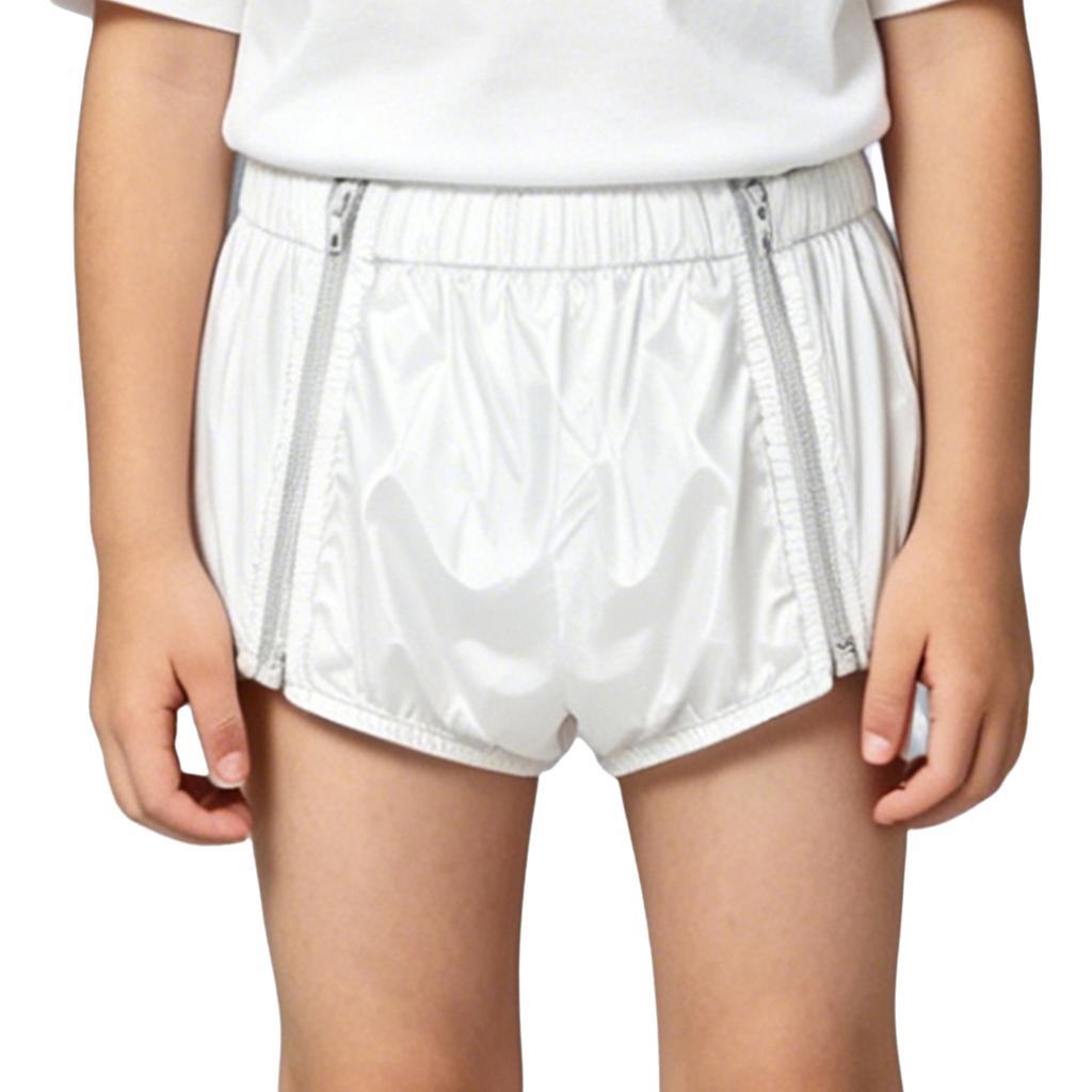 Unisex Kids Swim Diaper Cover Reusable Leakproof Water Resistant Elastic Waistband Zipper Briefs for Special Needs Pool Safety