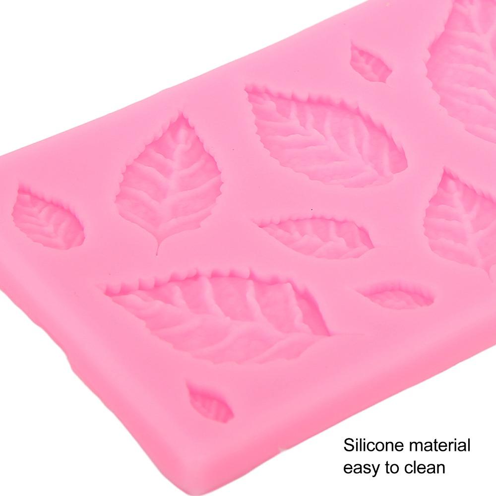 4pcs 3D Shape Fondant Mould Washable Candy Mould Candy Mould Maple Leaf Mould Cupcake Topper