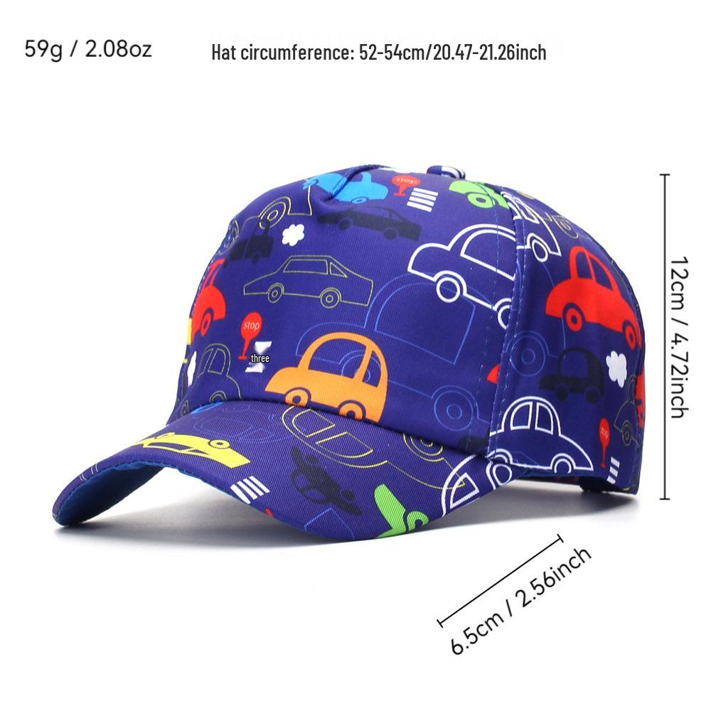 Dinosaur & Butterfly Digital Print Children's Sun Protection Baseball Caps
