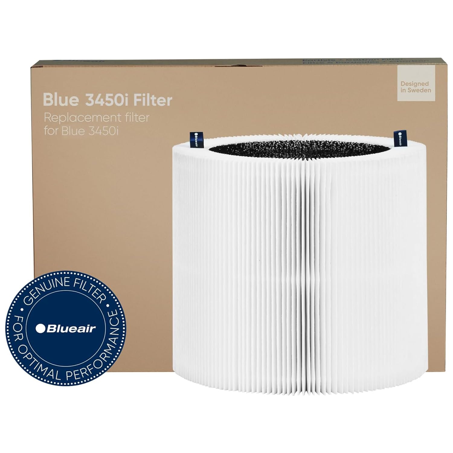 

Blueair Air Purifier Filter Blue Max 3450i Replacement Filter Particle Plus Carbon 110412 [Genuine Product] білий