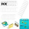 DIY Fridge Magnet Kit 10/20/50Pcs Kit, Clear Acrylic Magnetic Photo Frame with Picture Making Adhesive Backing, Custom Set for Crafts Decorative