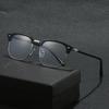 Retro high end color changing mens glasses with eyebrow frame for business leisure stylish accessory