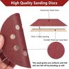 Local Stock Fast Shipping 100pcs 5 Inch 8-Hole Hook Loop Sanding Discs Abrasive Discs for Random Orbital Sander 40-180 Grits