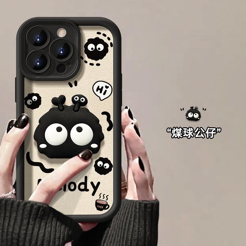 Applicable To Apple 15promax Mobile Phone Case iPhone14/13 Briquettes Doll 12/11 Lambskin 17 Soft 16 Women