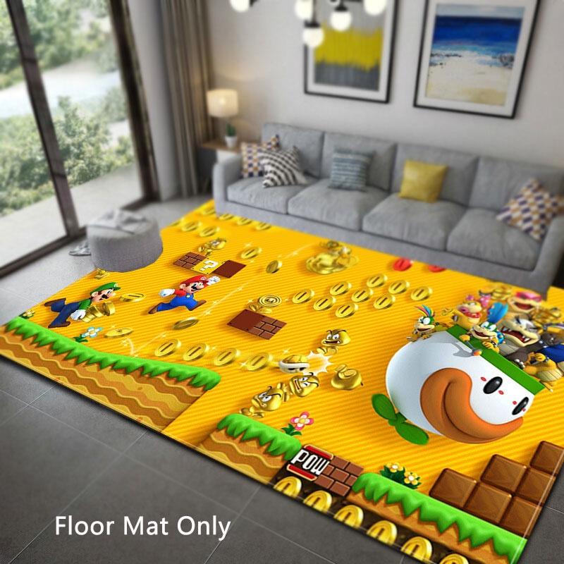 

Super Mario Cartoon 3d Carpet For Living Room And Bedroom Gold Coin,50*80cm/19.7*31.5 in