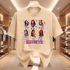 Katseye Kpop Graphic Print Oversized Fashion T Shirts Korean Aesthetic Pop Cotton Tees Fan Wear For Men Women