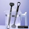 Doubleheaded Tongue Scraper Hard Tongue Scraper for Adults Reduce Bad Breath Tongue Cleaner Suitable for Adults and Children's