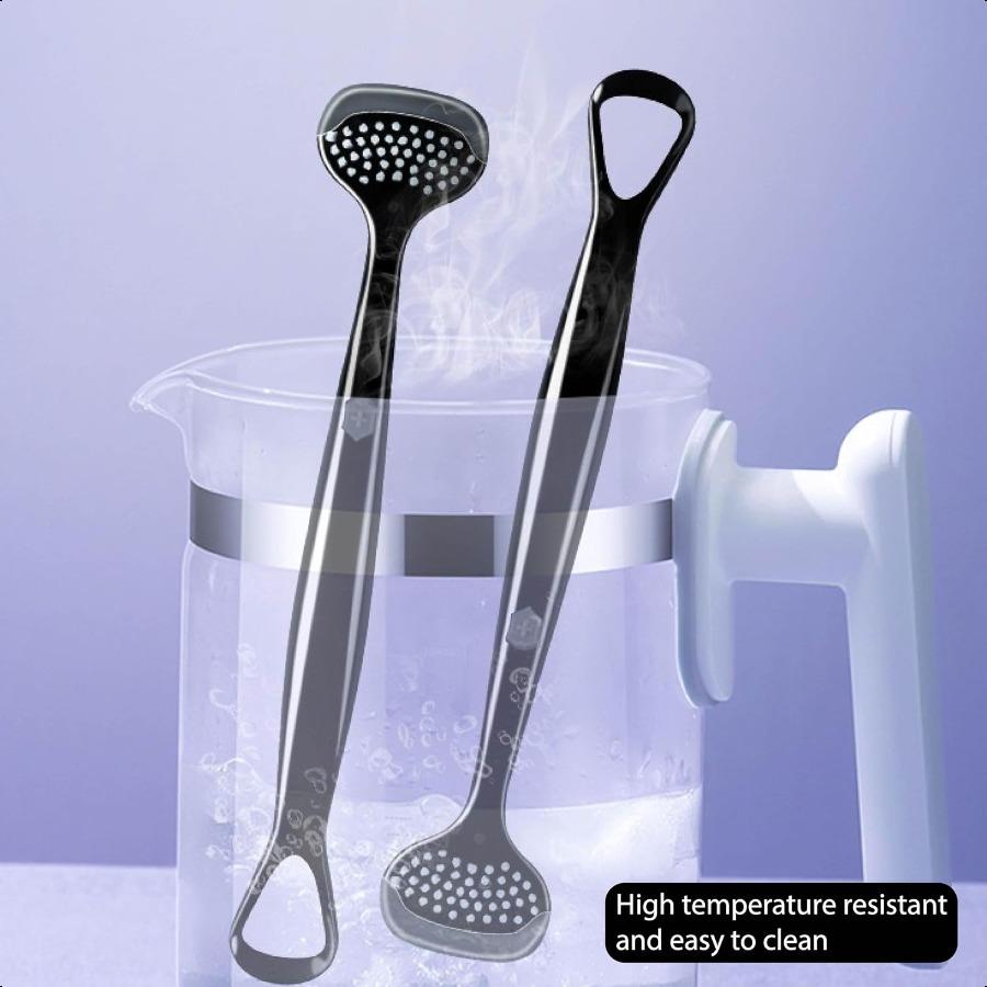 Doubleheaded Tongue Scraper Hard Tongue Scraper for Adults Reduce Bad Breath Tongue Cleaner Suitable for Adults and Children's