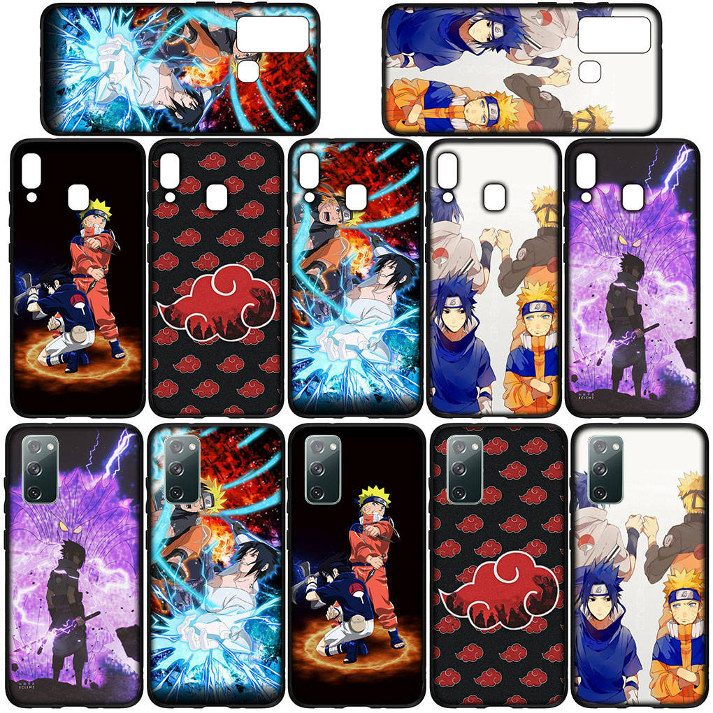 Phone Case for Samsung Galaxy S25 S24 S23 iPhone 16 15 Xiaomi Redmi Note 14 13 12 16E 8 X 11 Pro Max XR OPPO Moto Wallpaper Naruto Sasuke Anime Cover