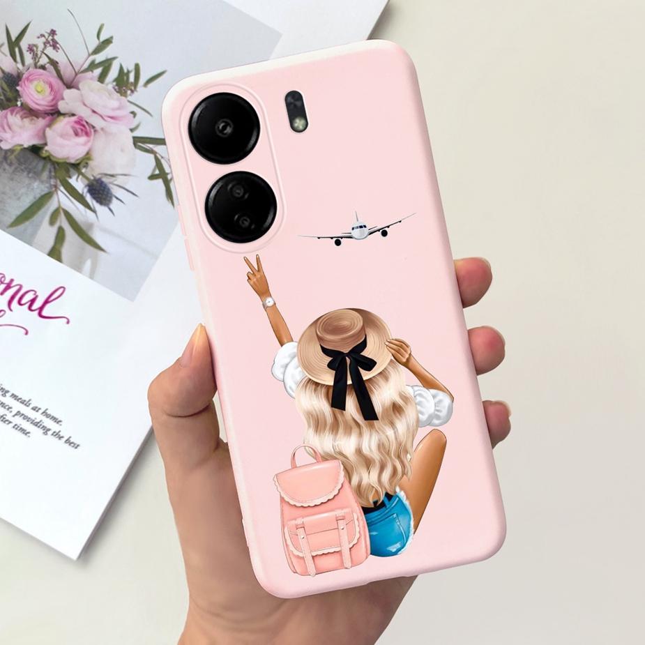 For Xiaomi Poco C65 Case Redmi 13C Cute Fashion Cartoon Cover Soft Silicone Phone Case For Xiaomi Redmi 13C Poco C65 C 65 Bumper