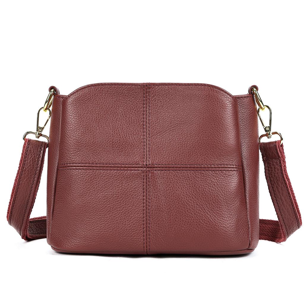 Hot Selling Genuine Leather Women's Crossbody Bag, Top Layer Cowhide Shoulder Bag, Women's Large Capacity, High-end, Versatile Shoulder Bag