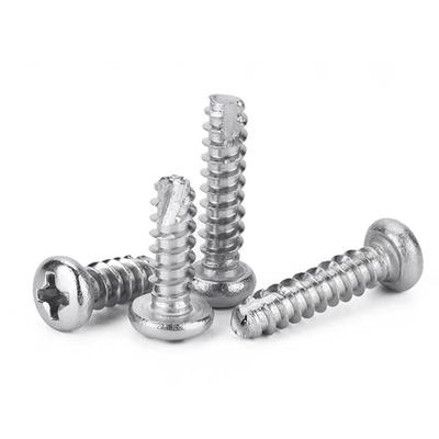 Nickel-Plated Phillips Pan Head Self-Tapping Screw with Cutting Tail - M2/M3/M4