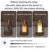 Yousheng LED Night Light with Gesture Control Soft Glow Flicker Free Motion Sensor Technology Bedside Lamp Simulation Candle Decor
