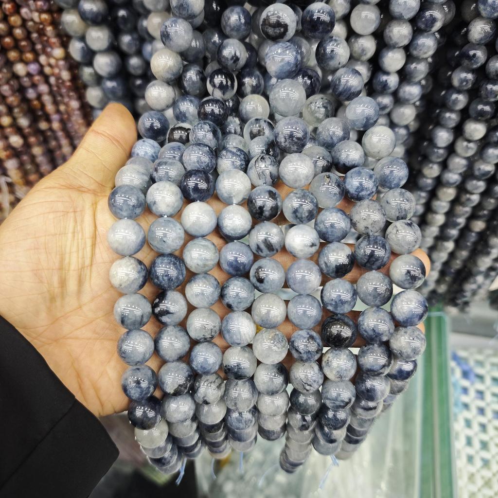 Blue Series Aquamarine & Blue Lace Agate Natural Stone Beads for DIY Jewelry