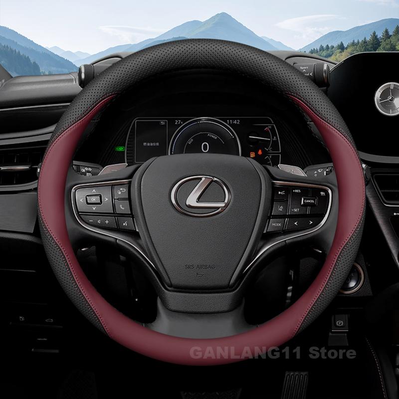 Leder Lenkradbezug für LEXUS RX NX UX ES TX LX600 LM GX LS TXL VX Serie Auto Lenkrad LEXUS RX Zubehör