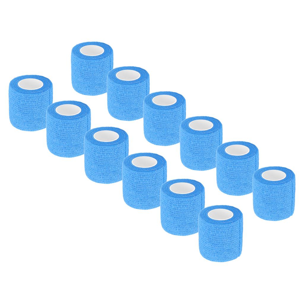 12 Pack 4.5M Animal Elastic Bandage Self Adhesive Cow Hoof Repairing Bandage Non Woven Polyester Waterproof for