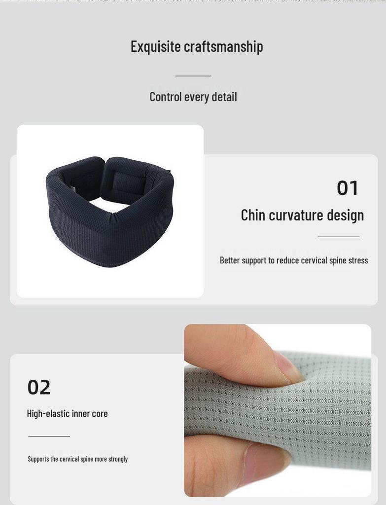 All-Season Ice Silk Neck Support Scarf: Anti-Droop, Thin Style Cervical Spine Corrector
