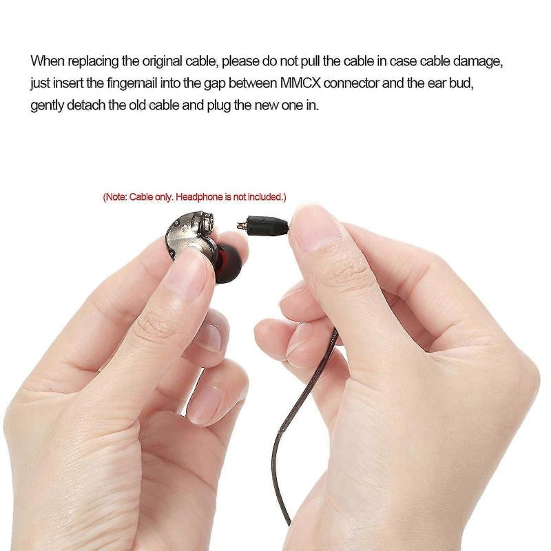 3.5mm Wired Earphones Cable Detachable Replacement Headphone Cord