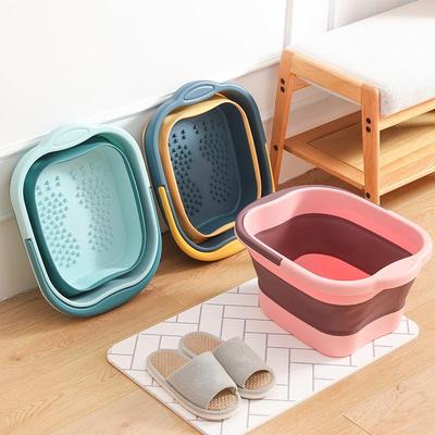 Large Capacity Folding Foot Bath Bucket - Square, Home Foot Washing and Storage.
