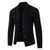 Men Loose Long Sleeve Turn Down Collar Knitted Cardigan Casual Sweater Outerwear