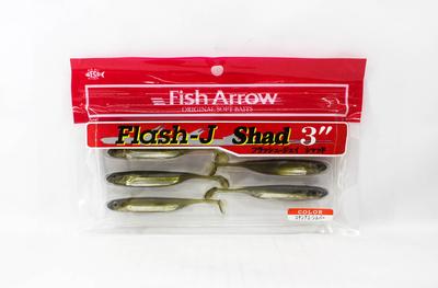 Fish Arrow Weicher Köder Flash J Shad 3 Zoll 7 Stück pro Packung #06 (1000)
