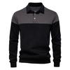 Men’s Euro Fit Long Sleeve Polo Collar Sweatshirt